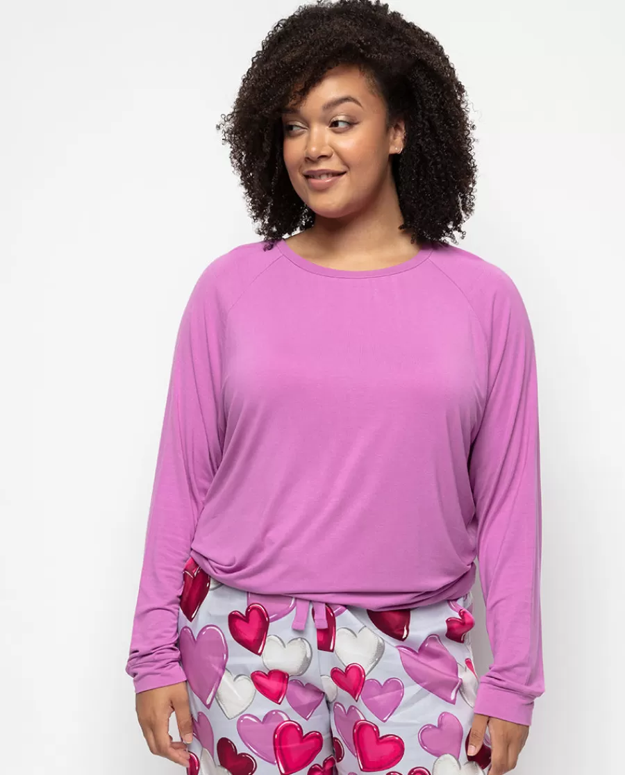 Flash Sale Viola Pink Slouch Jersey Pyjama Top Women Loungewear