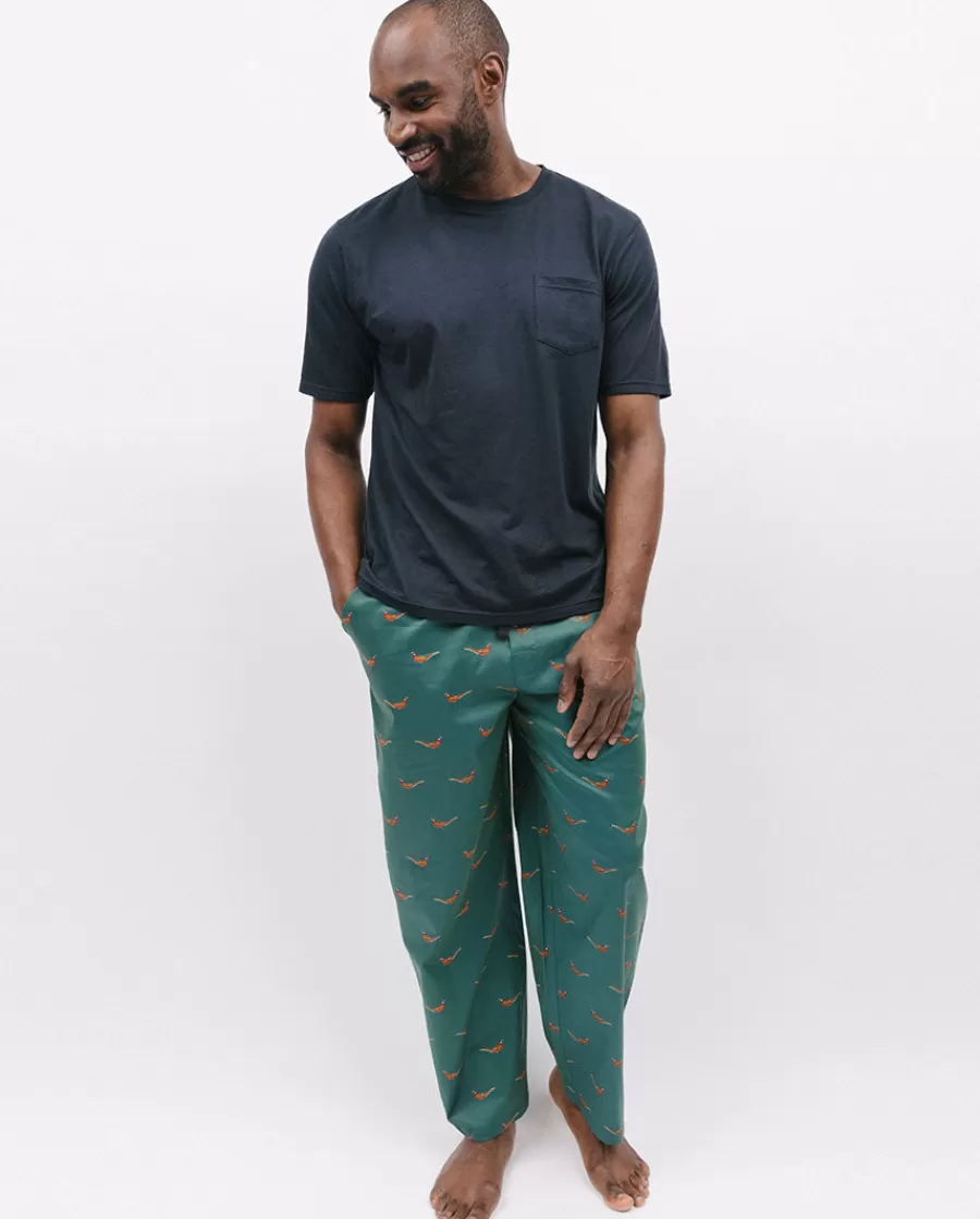 New Whistler Jersey T-Shirt And Pheasant Print Pyjama Set Men Pyjama Sets