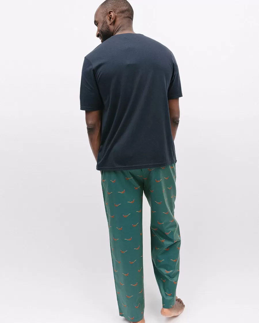 New Whistler Jersey T-Shirt And Pheasant Print Pyjama Set Men Pyjama Sets