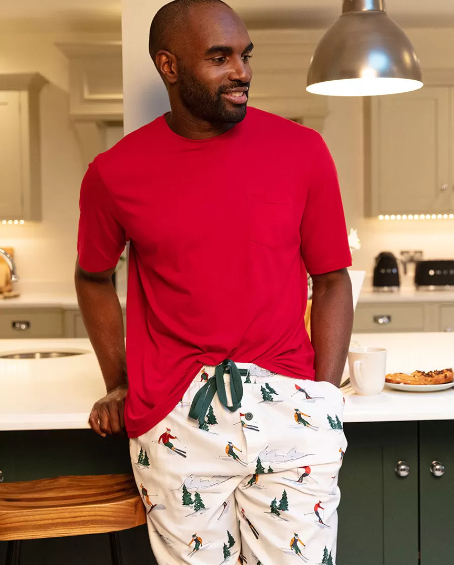 Best Whistler Mens Ski Print Pyjama Bottoms Men Pyjama Bottoms