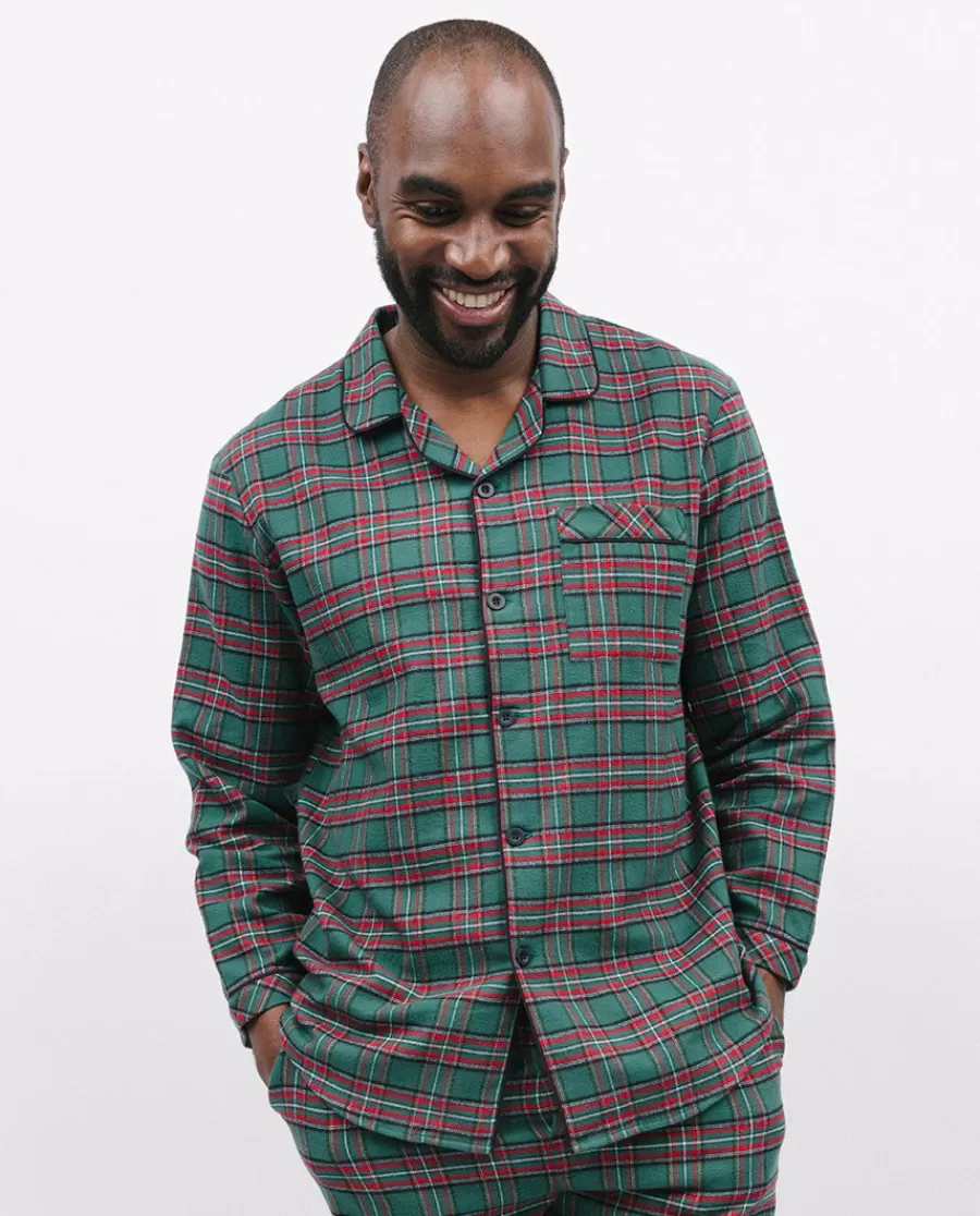 Cheap Whistler Mens Super Cosy Check Pyjama Top Men Pyjama Tops