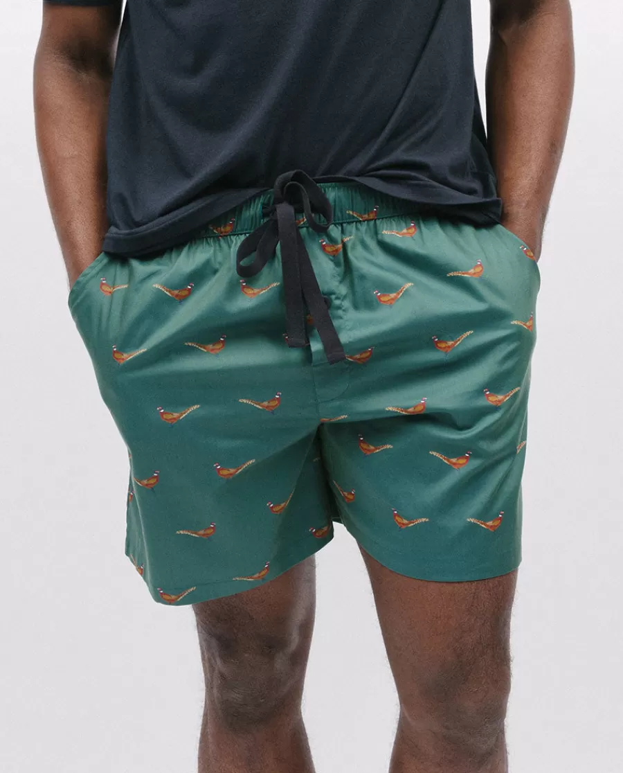 Online Whistler Pheasant Print Shorts Men Pyjama Shorts