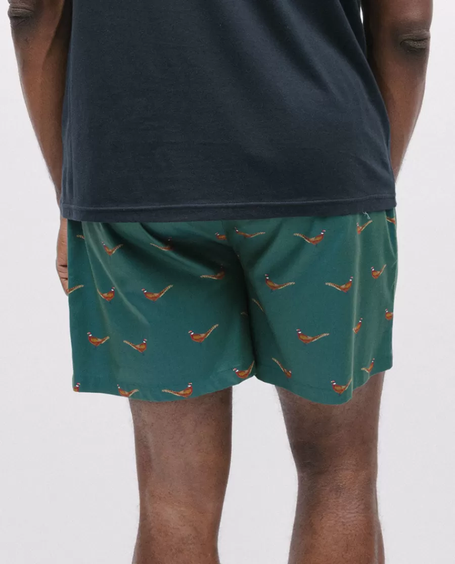 Online Whistler Pheasant Print Shorts Men Pyjama Shorts