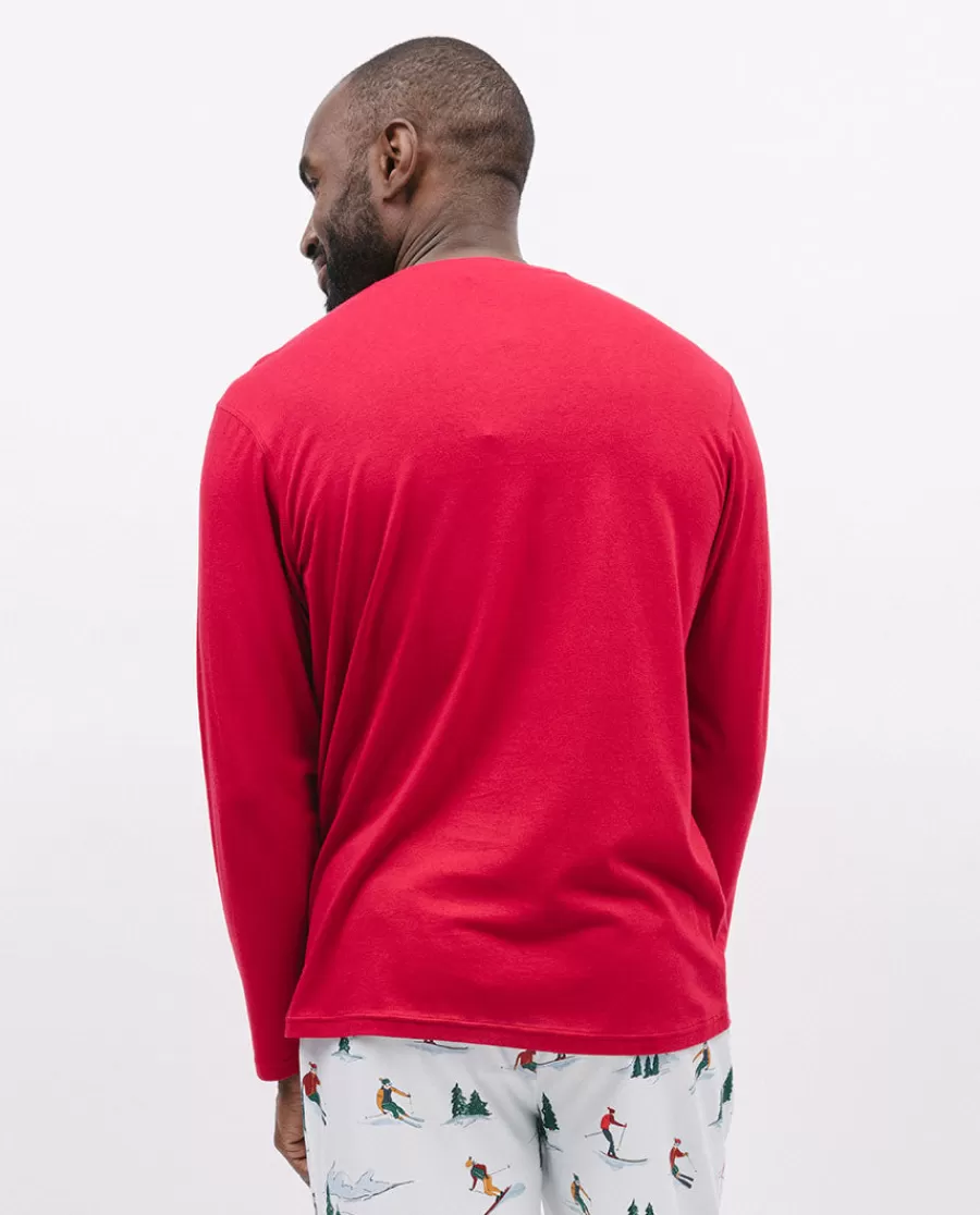 Discount Whistler Red Jersey T-Shirt Men Pyjama Tops