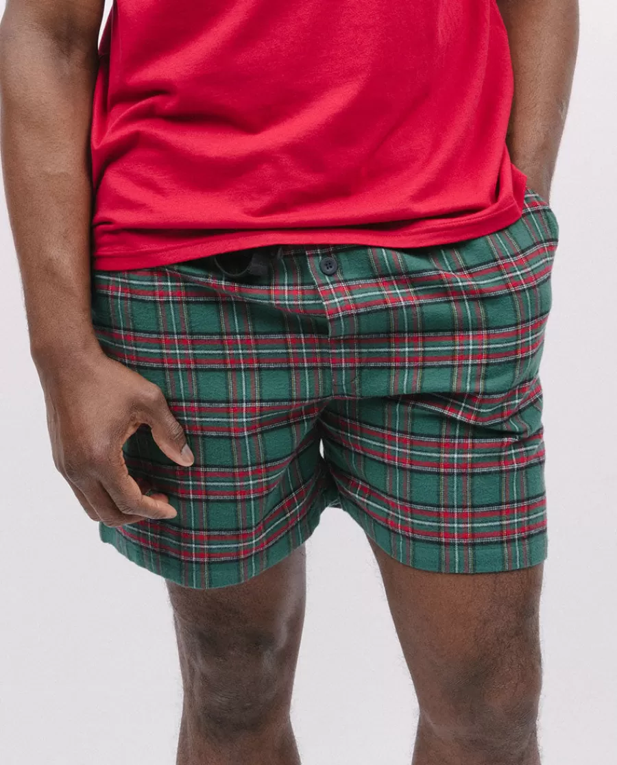 Clearance Whistler Super Cosy Check Shorts Men Pyjama Shorts