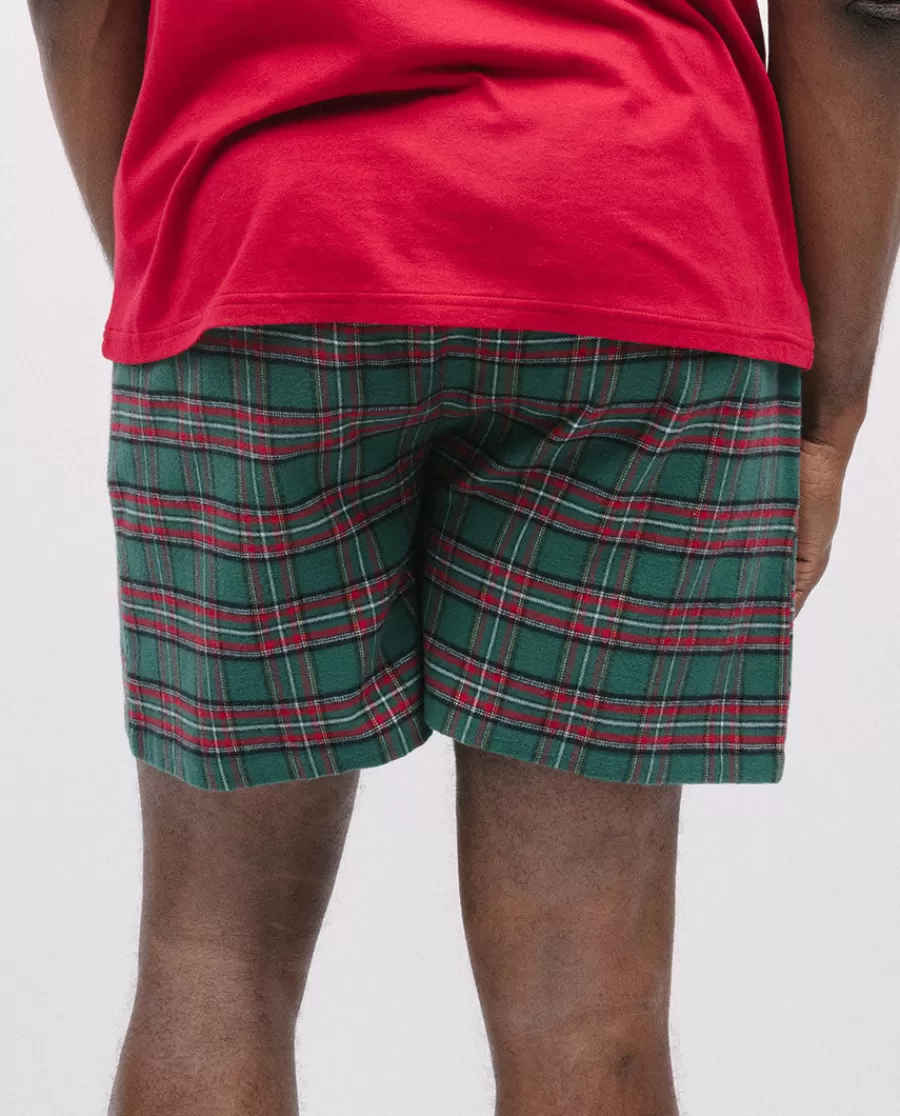 Clearance Whistler Super Cosy Check Shorts Men Pyjama Shorts