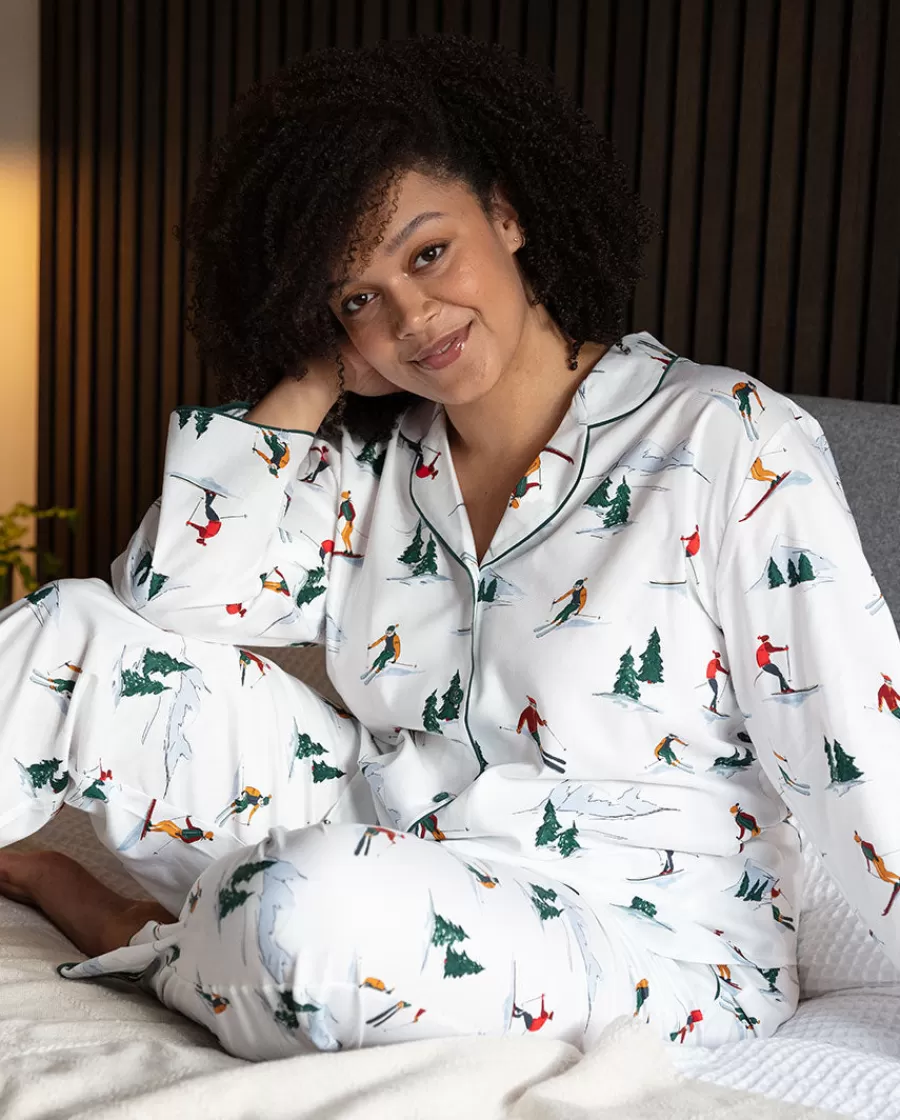 Fashion Whistler Womens Ski Print Pyjama Set Women Pyjama Sets