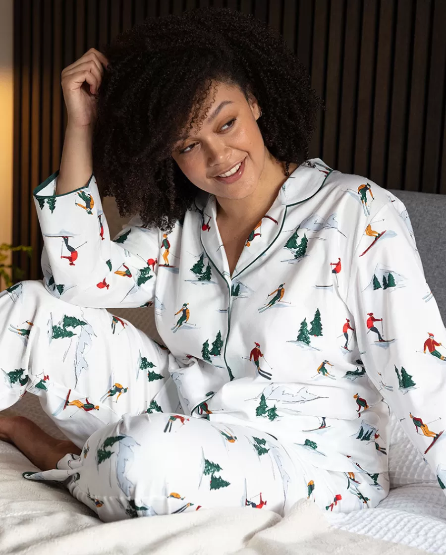 Shop Whistler Womens Ski Print Pyjama Top Women Pyjama Tops