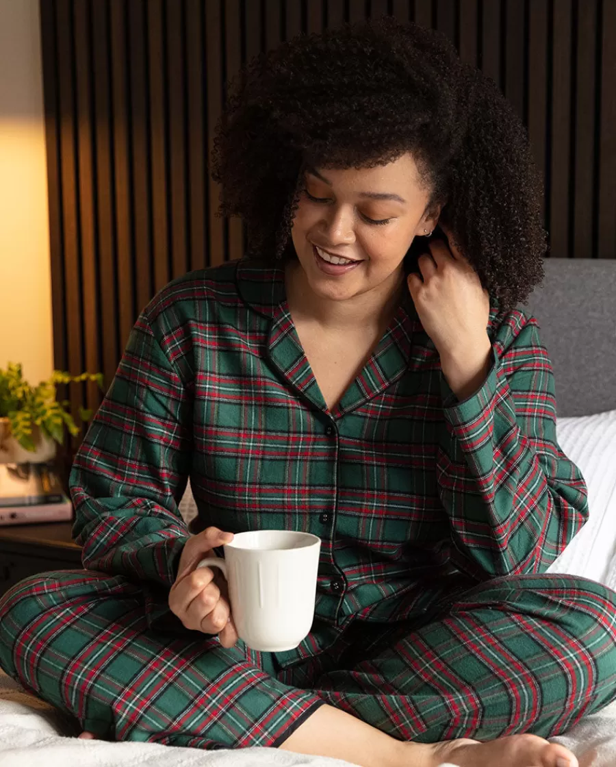 Discount Whistler Womens Super Cosy Check Pyjama Set Women Pyjama Sets