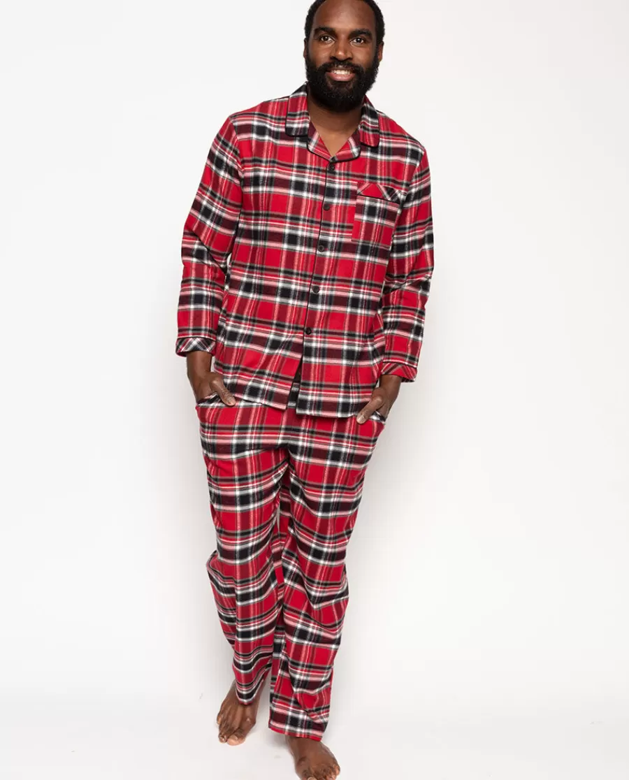 Discount Windsor Mens Super Cosy Check Pyjama Set Men Pyjama Sets