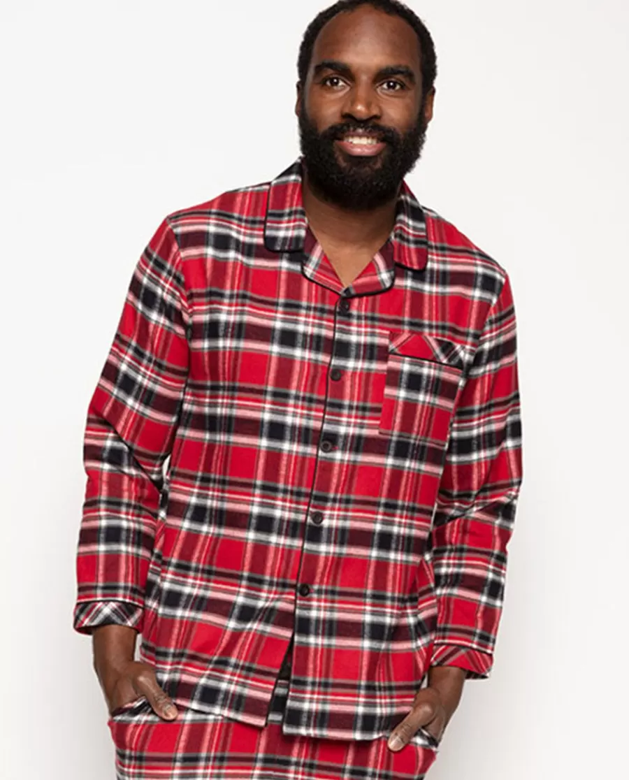 Best Windsor Mens Super Cosy Check Pyjama Top Men Pyjama Tops