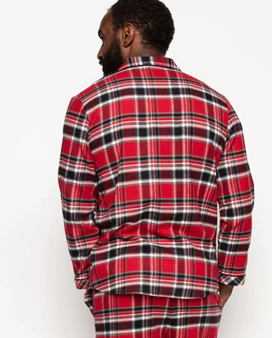 Best Windsor Mens Super Cosy Check Pyjama Top Men Pyjama Tops
