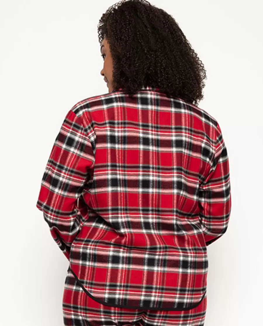 Flash Sale Windsor Womens Super Cosy Check Pyjama Top Women Pyjama Tops