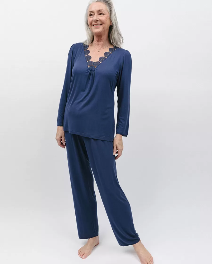 Discount Winnie Lace Detail Jersey Pyjama Set Women Pyjama Sets